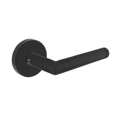 Intersteel AchterdeurbeslagJura massief rond RVS rozet zwart - 0023.405710