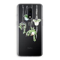 Hang In There: OnePlus 7 Transparant Hoesje