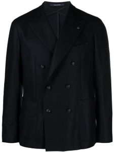Tagliatore blazer en laine à boutonnière croisée - Bleu