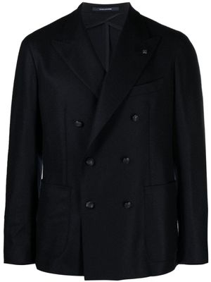 Tagliatore blazer en laine à boutonnière croisée - Bleu