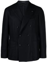 Tagliatore blazer en laine à boutonnière croisée - Bleu