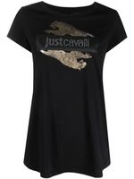 Just Cavalli t-shirt en coton à logo imprimé - Noir - thumbnail