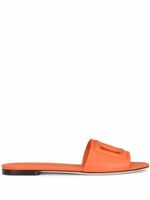 Dolce & Gabbana sandales en cuir à logo DG - Orange