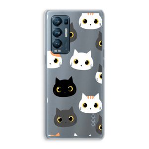 Katten: Oppo Find X3 Neo Transparant Hoesje