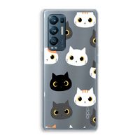Katten: Oppo Find X3 Neo Transparant Hoesje