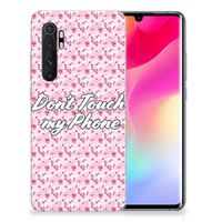 Xiaomi Mi Note 10 Lite Silicone-hoesje Flowers Pink DTMP