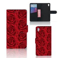 Sony Xperia Z3 Hoesje Red Roses | Portemonnee hoesje