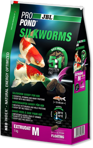 JBL Propond Silkworms M Premium Vijvervoer 1kg - Proteïnerijk Drijvend Voedsel voor Vijvervissen