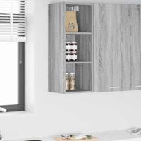 Hangkast Riga Grijs Sonoma 30 x 29,5 x 80 cm Bewerkt hout Hangkast Riga Grijs Sonoma 30 x 29,5 x 80 cm Bewerkt hout
