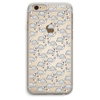 Zwanen: iPhone 6 Plus / 6S Plus Transparant Hoesje