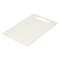 Plasticforte Keuken Snijplank - wit - 27 x 16 cm - kunststof - voor groente, fruit, vlees