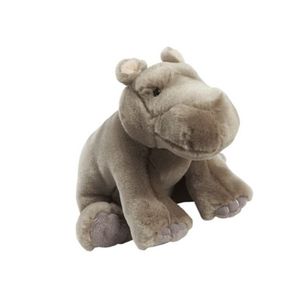 Grijze nijlpaard 18 cm knuffel   -