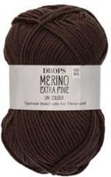 Drops Merino Extra Fine Uni Colour 09 Donkerbruin