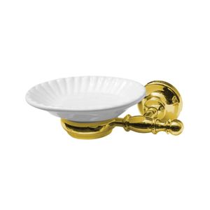 Zeephouder Sapho Perla Hangend 17.3x5.5 cm Goud / Wit Sapho