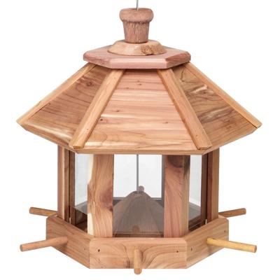 Voedersilo - 26 cm - cederhout - vogelhuisje - voederhuisje