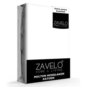 Zavelo Molton Hoeslaken (100% Katoen)-Lits-jumeaux (180x200 cm)