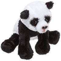 Pluche Panda knuffeldier van 13 cm - thumbnail