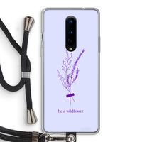 Be a wildflower: OnePlus 8 Transparant Hoesje met koord