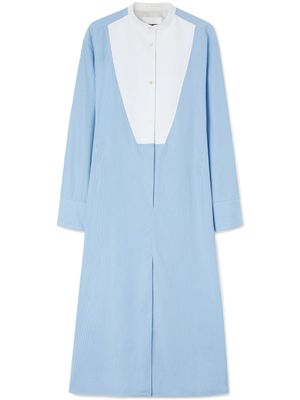 Jil Sander robe-chemise en popeline - Bleu