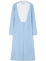 Jil Sander robe-chemise en popeline - Bleu - thumbnail