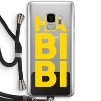 Habibi Majorelle : Samsung Galaxy S9 Transparant Hoesje met koord