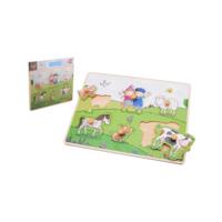 Johntoy Jouéco® fien & teun houten knopjespuzzel