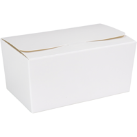 Ballotin | karton + PP | 375gr | 125x73x62mm | wit/goud | 200 stuks