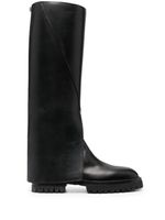 Ann Demeulemeester bottes 45 mm en cuir - Noir