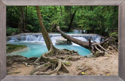 lijst ht waterval bos 140x90cm Tuindoek - Customize it