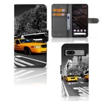 Google Pixel 7A | Flip Cover | New York Taxi