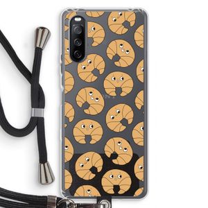 Croissant: Sony Sony Xperia 10 III Transparant Hoesje met koord