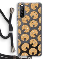 Croissant: Sony Sony Xperia 10 III Transparant Hoesje met koord