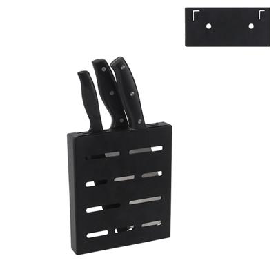 RVS wandmontage keuken rek opknoping kinfe houder (zwart)