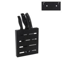 RVS wandmontage keuken rek opknoping kinfe houder (zwart)
