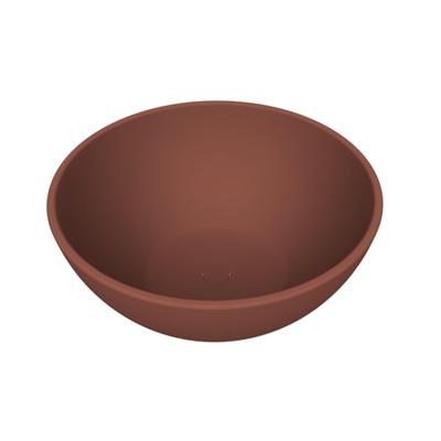 Arcqua Prince waskom - opbouw - rond - 38cm - mat terracotta WAS756438