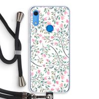 Sierlijke bloemen: Huawei Y6s Transparant Hoesje met koord Sierlijke bloemen: Huawei Y6s Transparant Hoesje met koord