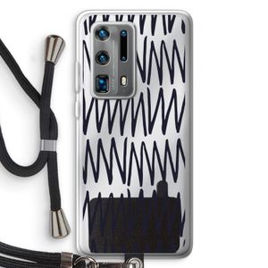 Marrakech Zigzag: Huawei P40 Pro Plus Transparant Hoesje met koord