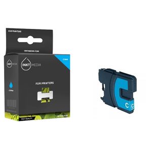 Inktmedia® - Inktcartridge - Geschikt Brother LC-985C inktcartridge Cyan - Cartridge met Inkt