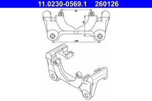 Houder, remklauw 11023005691