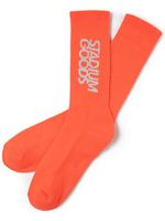 STADIUM GOODS® chaussettes à logo brodé - Orange - thumbnail