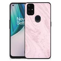 OnePlus Nord N10 5G Marmeren Print Telefoonhoesje Marble Pink - Origineel Cadeau Vriendin OnePlus Nord N10 5G Marmeren Print Telefoonhoesje Marble Pink - Origineel Cadeau Vriendin