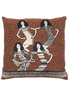 Missoni Home coussin Brunette carré - Marron