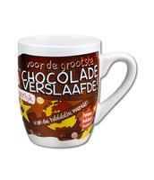 Cartoonmok chocolade verslaafde