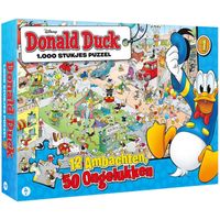 Disney Donald Duck 12 ambachten 50 ongelukken puzzel, 1000 stukjes