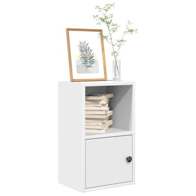 Boekenkast 31x24x52 cm bewerkt hout wit