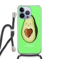 Avocuddle: iPhone 13 Pro Transparant Hoesje met koord