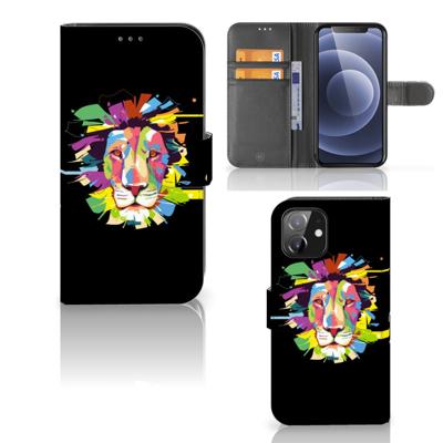 iPhone 12 | 12 Pro (6.1") Leuk Hoesje Lion Color iPhone 12 | 12 Pro (6.1") Leuk Hoesje Lion Color
