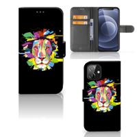 iPhone 12 | 12 Pro (6.1") Leuk Hoesje Lion Color