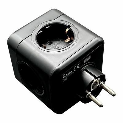 5-voudige Stekkerdoos zonder Schakelaar Fbright Zwart 3680 W