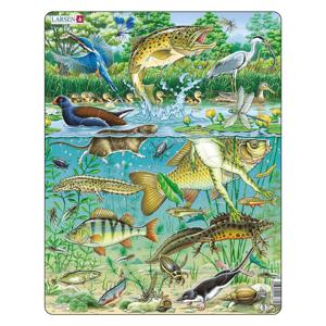 Selecta Larsen legpuzzel dieren - vijver, 50st.
